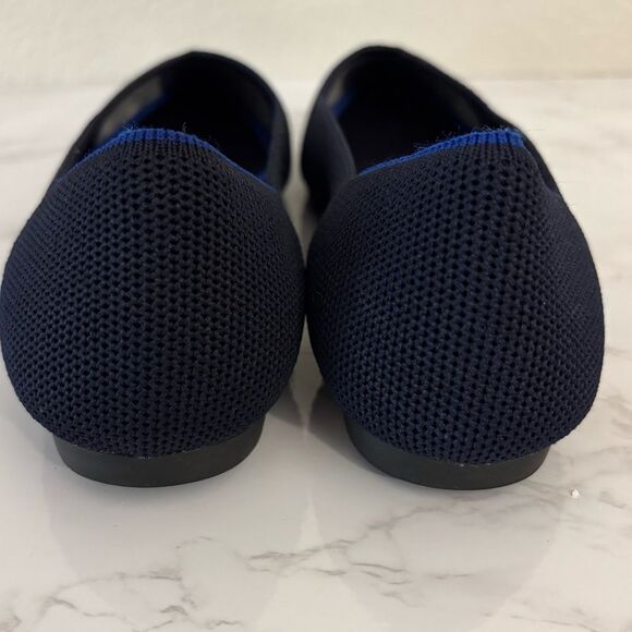 Rothy's The Point Pointed-Toe Ballet Flats Navy Size 7 - Picture 5 of 9